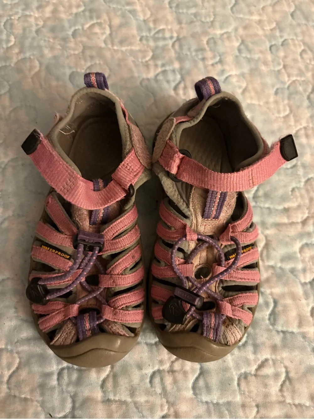 Keen Kids Pink and Purple Closed-Toe Sandals